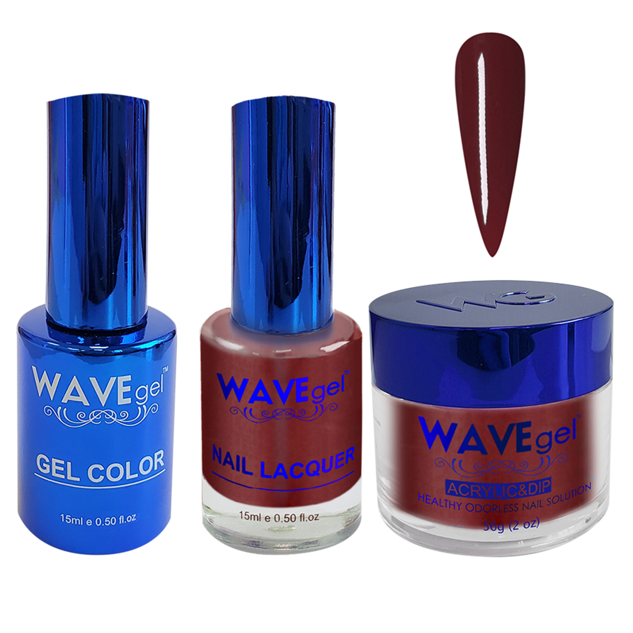 Wave Gel 4in1 Dipping Powder + Gel Polish + Nail Lacquer, ROYAL Collection, 065, Dark & Envious