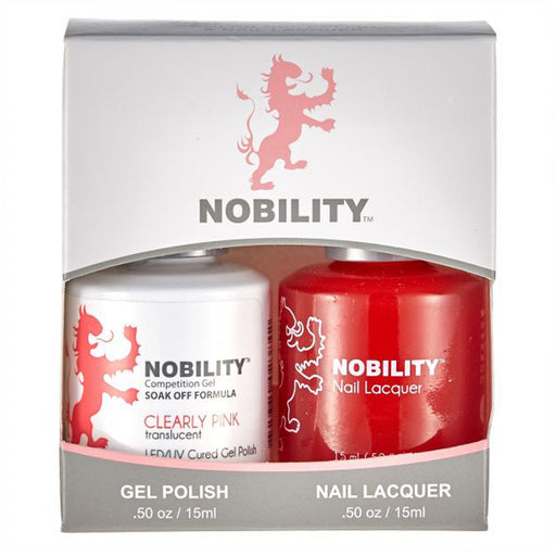 LeChat Nobility Gel & Polish Duo, NBCS066, Clearly Pink, 0.5oz KK0917