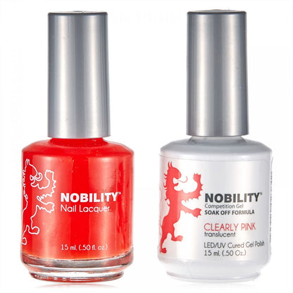 LeChat Nobility Gel & Polish Duo, NBCS066, Clearly Pink, 0.5oz KK0917