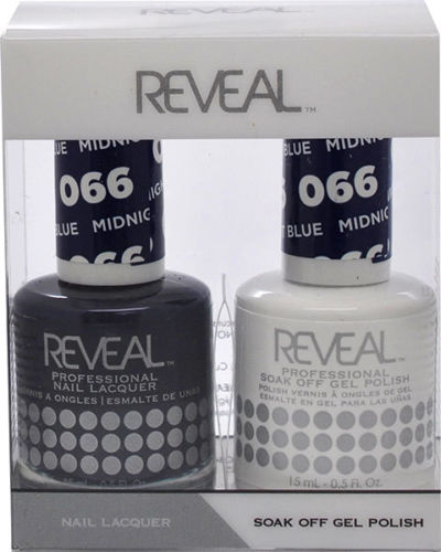 Reveal Gel Polish + Nail Lacquer, 066, Midnight Blue, 0.5oz OK0311VD