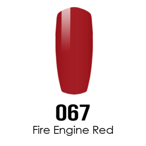 DC Nail Lacquer And Gel Polish, DC 067, Fire Engine Red, 0.6oz MY0926