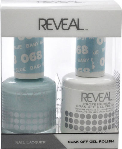 Reveal Gel Polish + Nail Lacquer, 068, Baby Blue, 0.5oz OK0311VD