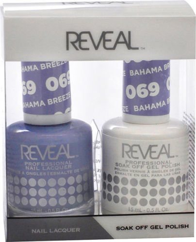 Reveal Gel Polish + Nail Lacquer, 069, Bahama Breeze, 0.5oz OK0311VD