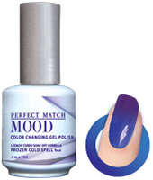 LeChat Mood Perfect Match Color Changing Gel Polish, MPMG06, Frozen Cold Spell, 0.5oz KK0823 BB