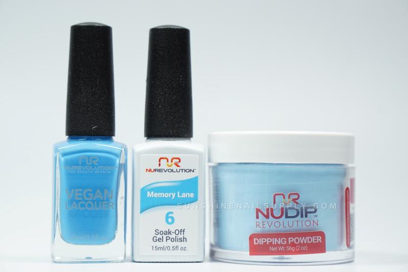 NuRevolution 3in1 Dipping Powder + Gel Polish + Nail Lacquer, 006, Memorylane OK1129