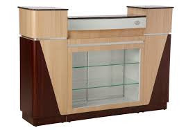 SPA Reception Desk, Ash/Rosewood/Aluminum, C-06ARA (NOT Included Shipping Charge)