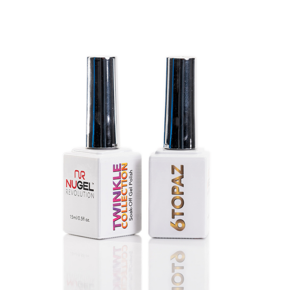 NuRevolution Twinkle Gel Collection, 06, Topaz, 0.5oz KK0918