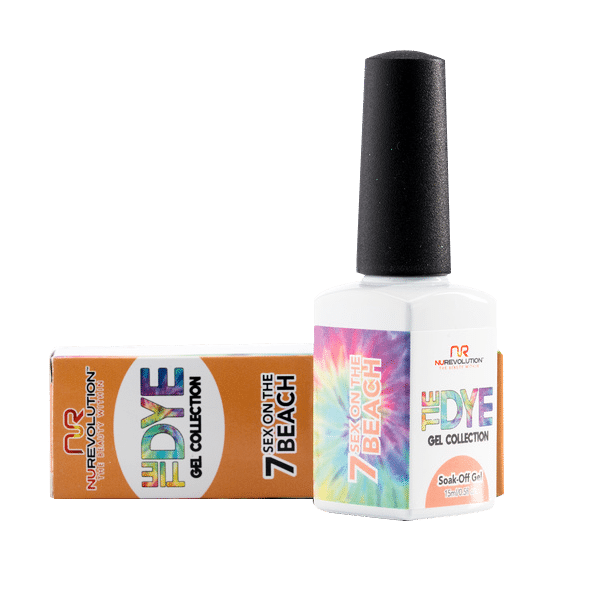 NuRevolution Tie Dye Gel Collection, 07, Sex On The Beach, 0.5oz KK1030