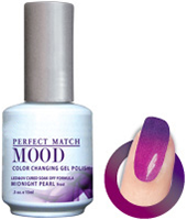 LeChat Mood Perfect Match Color Changing Gel Polish, MPMG07, Midnight Pearl, 0.5oz KK0828