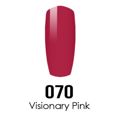 DC Nail Lacquer And Gel Polish, DC 070, Visionary Pink, 0.6oz MY0926