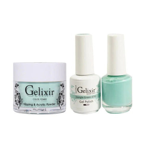 Gelixir 3in1 Acrylic/Dipping Powder + Gel Polish + Nail Lacquer, 070