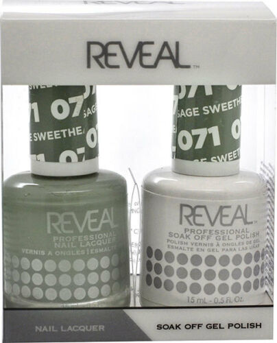 Reveal Gel Polish + Nail Lacquer, 071, Sage Sweetheart, 0.5oz OK0311VD