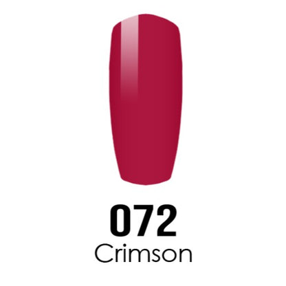 DC Nail Lacquer And Gel Polish, DC 072, Crimson, 0.6oz MY0926