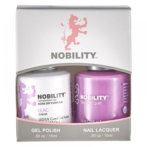 LeChat Nobility Gel & Polish Duo, NBCS074, Lilac, 0.5oz KK