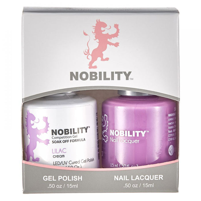 LeChat Nobility Gel & Polish Duo, NBCS074, Lilac, 0.5oz KK