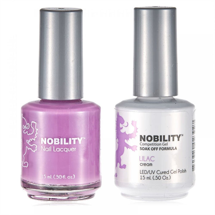 LeChat Nobility Gel & Polish Duo, NBCS074, Lilac, 0.5oz KK