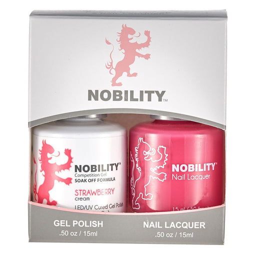 LeChat Nobility Gel & Polish Duo, NBCS075, Strawberry, 0.5oz KK0906