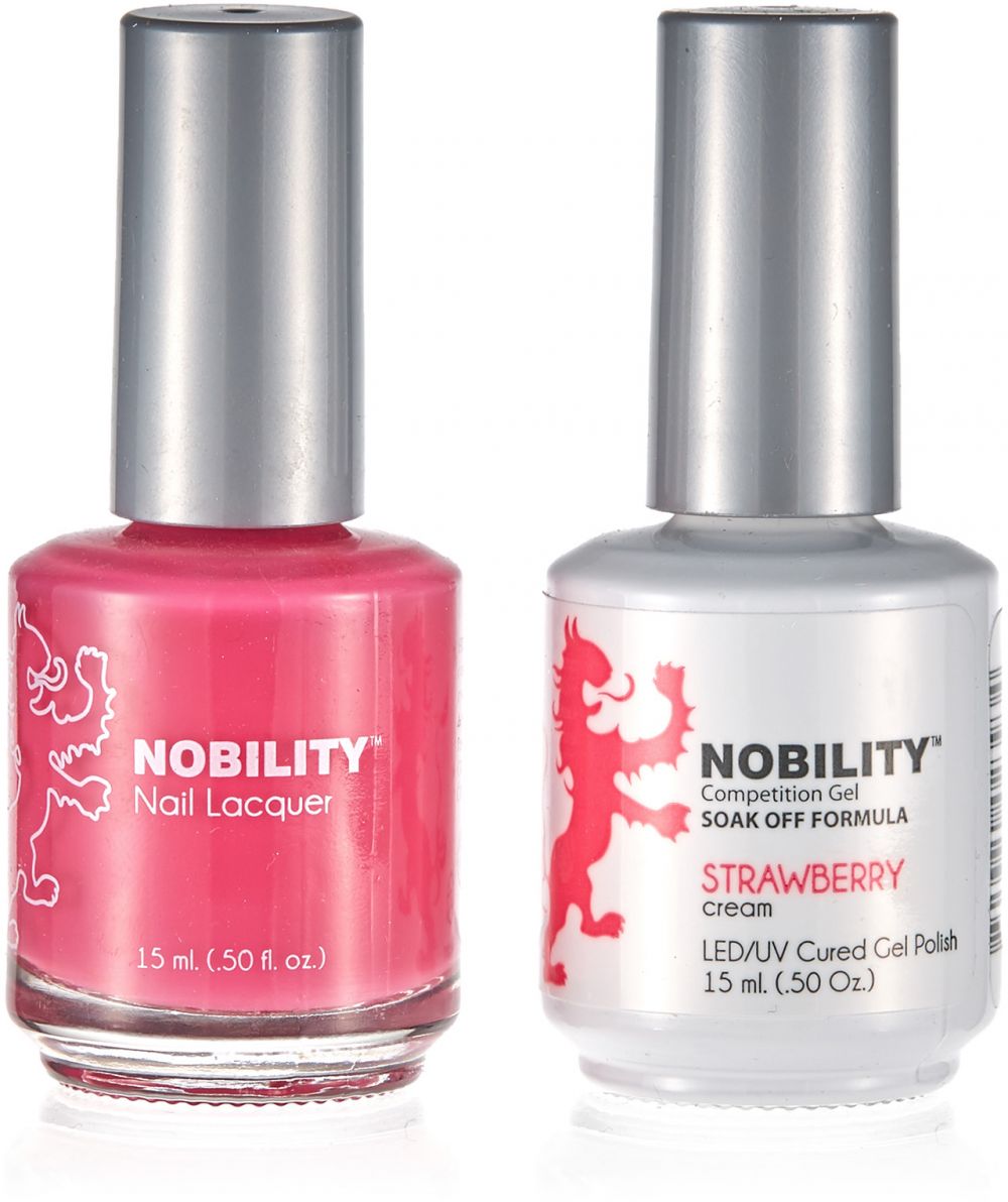 LeChat Nobility Gel & Polish Duo, NBCS075, Strawberry, 0.5oz KK0906