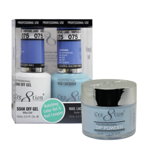 Cre8tion 3in1 Dipping Powder + Gel Polish + Nail Lacquer, 075, Wishing Well, 3104-0675 OK0117MD