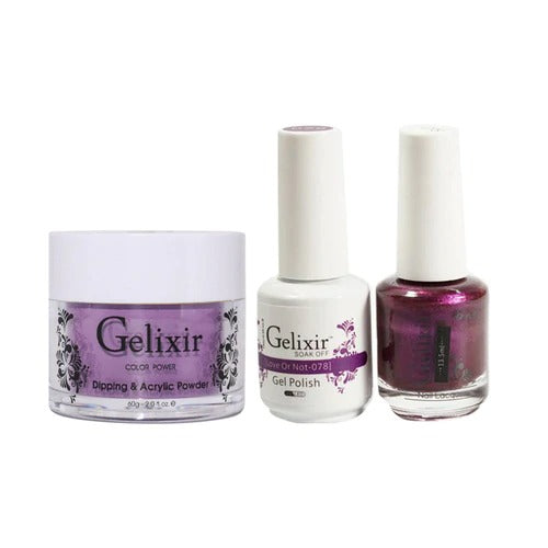 Gelixir 3in1 Acrylic/Dipping Powder + Gel Polish + Nail Lacquer, 078