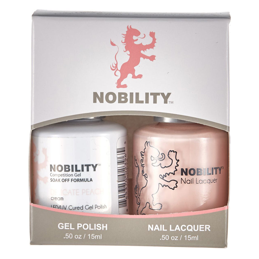 LeChat Nobility Gel & Polish Duo, NBCS078, Delicate Peach, 0.5oz KK0917