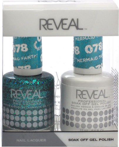Reveal Gel Polish + Nail Lacquer, 078, Mermaid Fantasy, 0.5oz OK0311VD