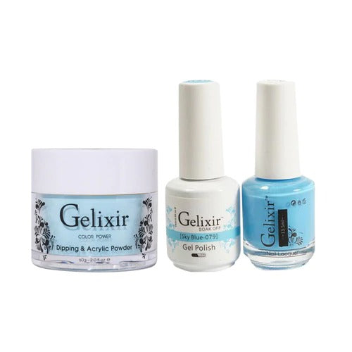 Gelixir 3in1 Acrylic/Dipping Powder + Gel Polish + Nail Lacquer, 079