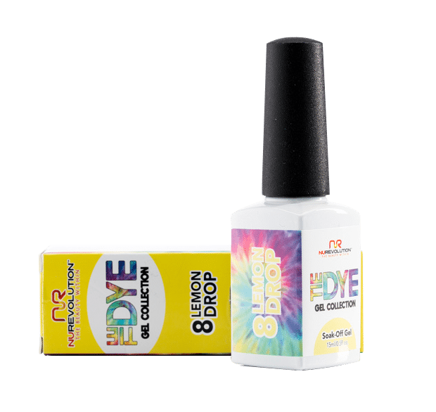 NuRevolution Tie Dye Gel Collection, 08, Lemon Drop, 0.5oz KK1030