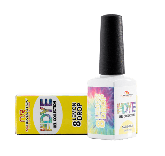 NuRevolution Tie Dye Gel Collection, 08, Lemon Drop, 0.5oz KK1030