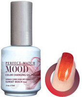 LeChat Mood Perfect Match Color Changing Gel Polish, MPMG08, Sunset Beach, 0.5oz KK1227