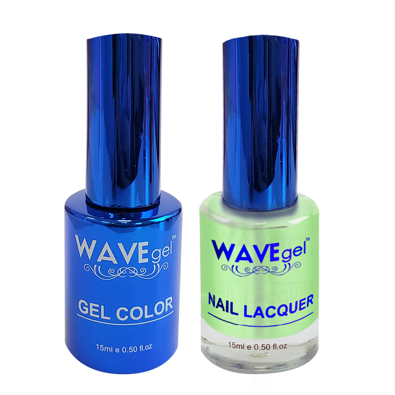 Wave Gel Nail Lacquer + Gel Polish, ROYAL Collection, 080, Lime Sublime, 0.5oz