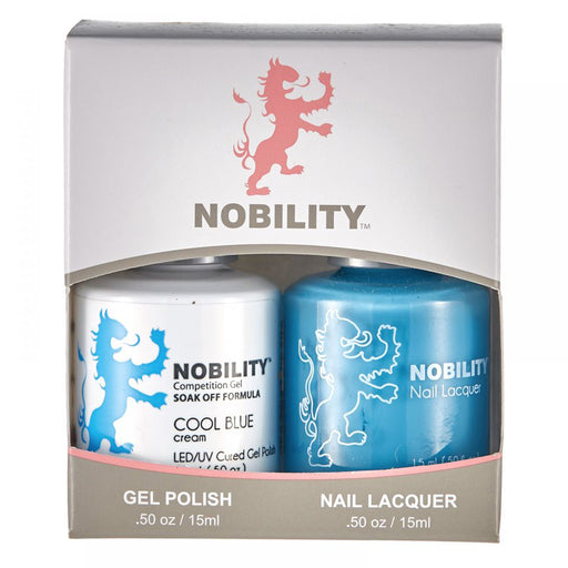 LeChat Nobility Gel & Polish Duo, NBCS081, Cool Blue, 0.5oz KK