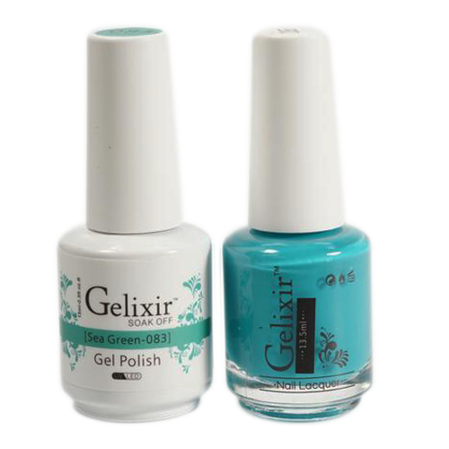 Gelixir Nail Lacquer And Gel Polish, 083, Sea Green, 0.5oz KK1010