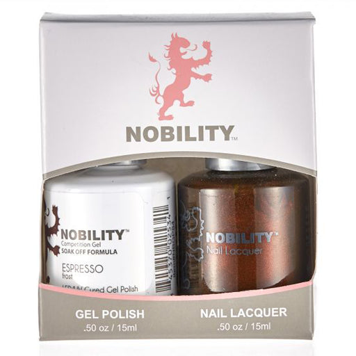 LeChat Nobility Gel & Polish Duo, NBCS084, Espresso, 0.5oz KK0917