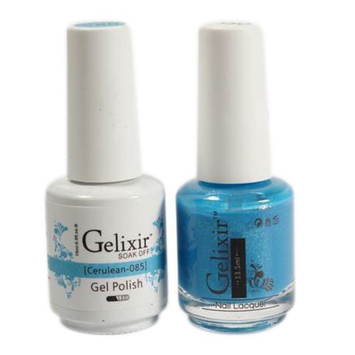 Gelixir Nail Lacquer And Gel Polish, 085, Cerulean, 0.5oz KK1010