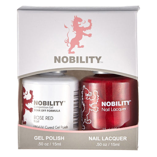 LeChat Nobility Gel & Polish Duo, NBCS085, Rose Red, 0.5oz KK