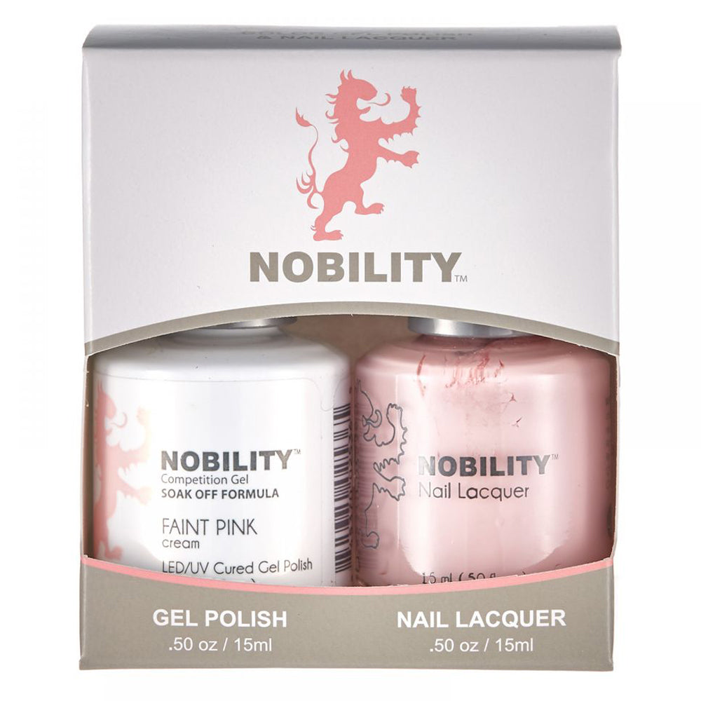 LeChat Nobility Gel & Polish Duo, NBCS086, Faint Pink, 0.5oz KK