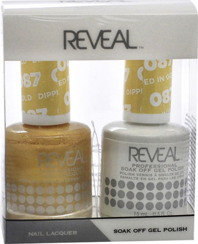 Reveal Gel Polish + Nail Lacquer, 087, Dipped In Gold, 0.5oz OK0311VD