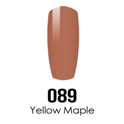 DC Nail Lacquer And Gel Polish, DC 089, Yellow Maple, 0.6oz MY0926