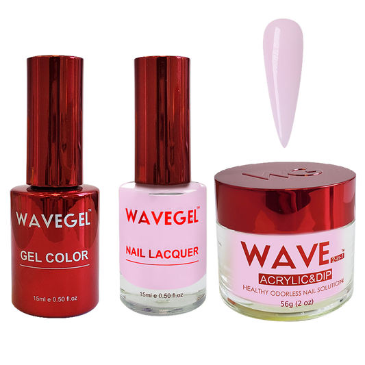 Wave Gel 4in1 Dipping Powder + Gel Polish + Nail Lacquer, QUEEN Collection, 008, Passion