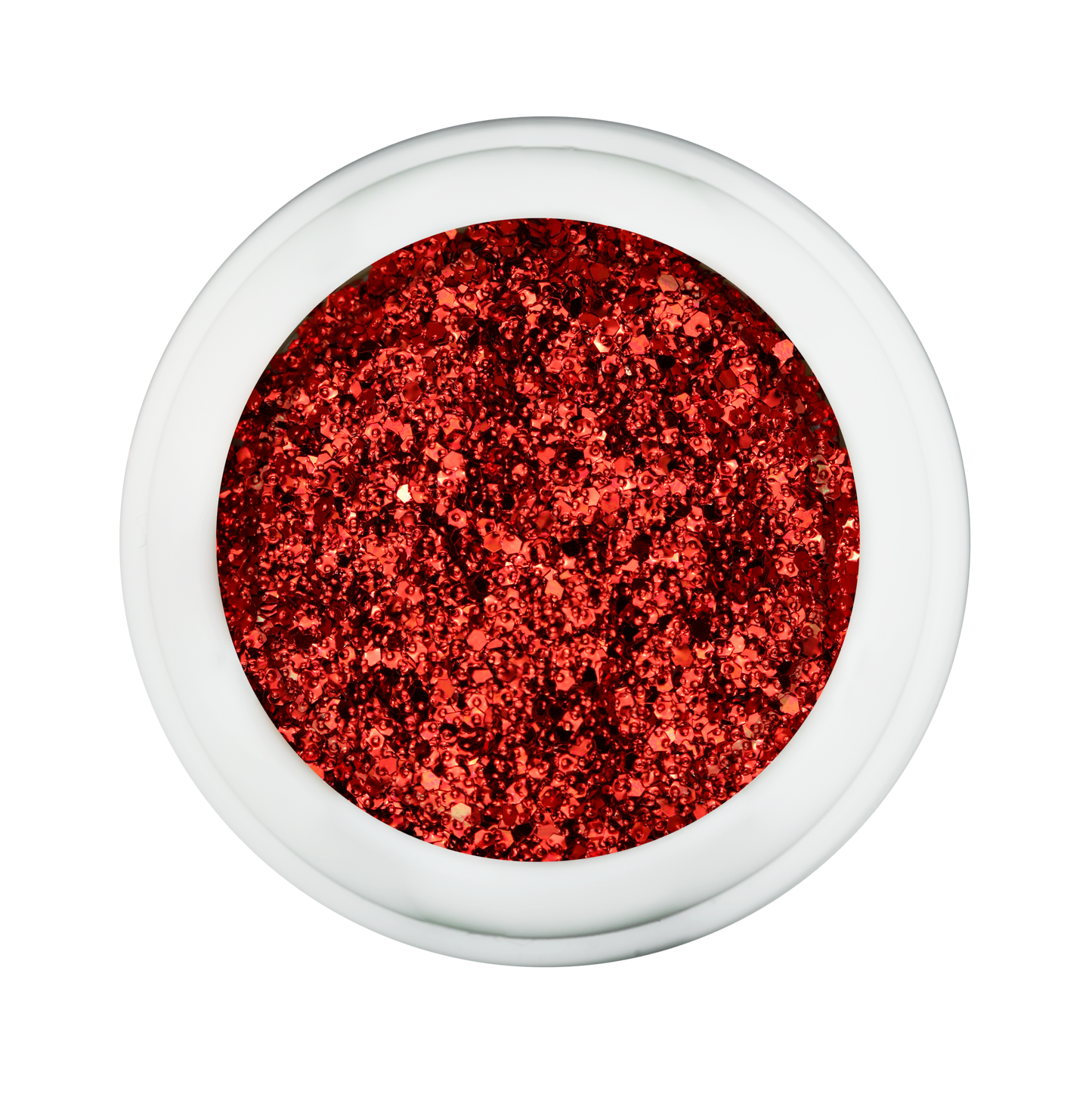 Cre8tion Nail Art Designed Confetti Glitter, 008, Round 1/24'', Red, 0.5oz, 1101-0449 BB