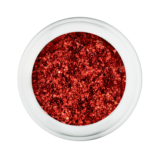 Cre8tion Nail Art Designed Confetti Glitter, 008, Round 1/24'', Red, 0.5oz, 1101-0449 BB