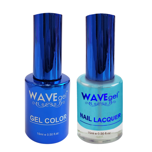 Wave Gel Nail Lacquer + Gel Polish, ROYAL Collection, 090, Blue Mosaic, 0.5oz