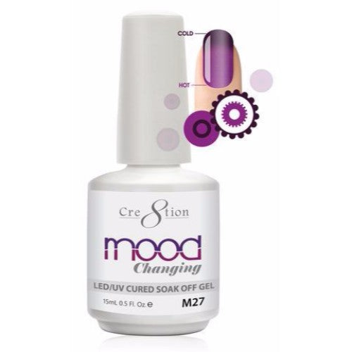 Cre8tion Mood Changing Gel Polish, M27, 0.5oz, 09127 KK1004 BB