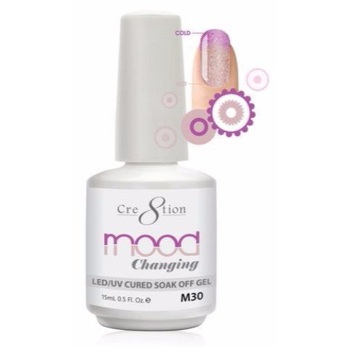 Cre8tion Mood Changing Gel Polish, M30, 0.5oz, 09130 KK1004 BB