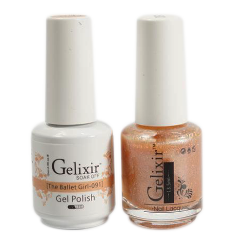 Gelixir Nail Lacquer And Gel Polish, 091, The Ballet Girl, 0.5oz KK1010