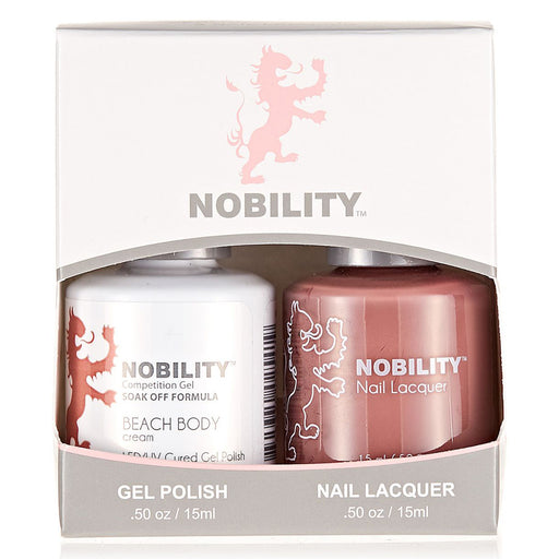 LeChat Nobility Gel & Polish Duo, NBCS091, Beach Body, 0.5oz KK0906