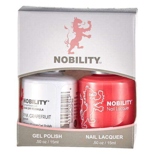 LeChat Nobility Gel & Polish Duo, NBCS092, Pink Grapefruit, 0.5oz KK