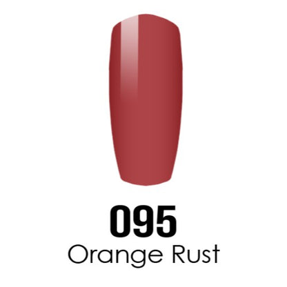 DC Nail Lacquer And Gel Polish, DC 095, Orange Rust, 0.6oz MY0926