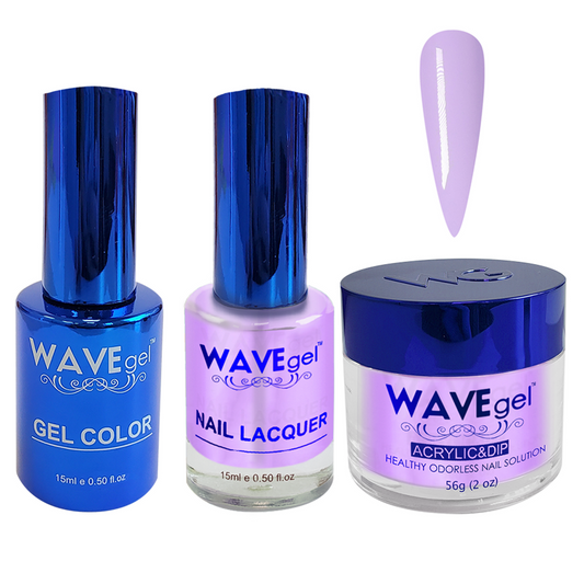 Wave Gel 4in1 Dipping Powder + Gel Polish + Nail Lacquer, ROYAL Collection, 096, Violet Versailles